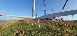 Trabajos en el parque eólico Alcamo II (Italia) - Tecnorenova energías renovables